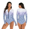 thumbnail image 2 of RKSTN Maillot de Bain pour Femmes une Pièce Imprimé Rayé Patchwork Maillot de Bain Mode Décontractée, 2 of 9