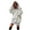 Grey, variant on Letdown Fall Sweatshirts Dresses for Women 2025 Fashion Crew Neck Long Sleeve Hoodie Tunic Dress Solid Casual Clothes Dresses with Pocket (White, M)