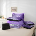 thumbnail image 6 of Castle Fairy Purple Floral Butterflies Bedding Comforter Set 7-Piece for Kids Children Teens,Dreamy Princess King Bedding Sets,Crystal Bling Glitter Splash Ultra Soft Bed Sheets,Luxury Bedroom Decor, 6 of 8