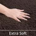 thumbnail image 4 of Alfombra de baño LOCHAS de microfibra marrón, 60 x 180 cm, absorbente, 4 of 6