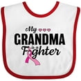 thumbnail image 3 of Inktastic Breast Cancer Awareness My Grandma is a Fighter Boys or Girls Baby Bib, 3 of 4