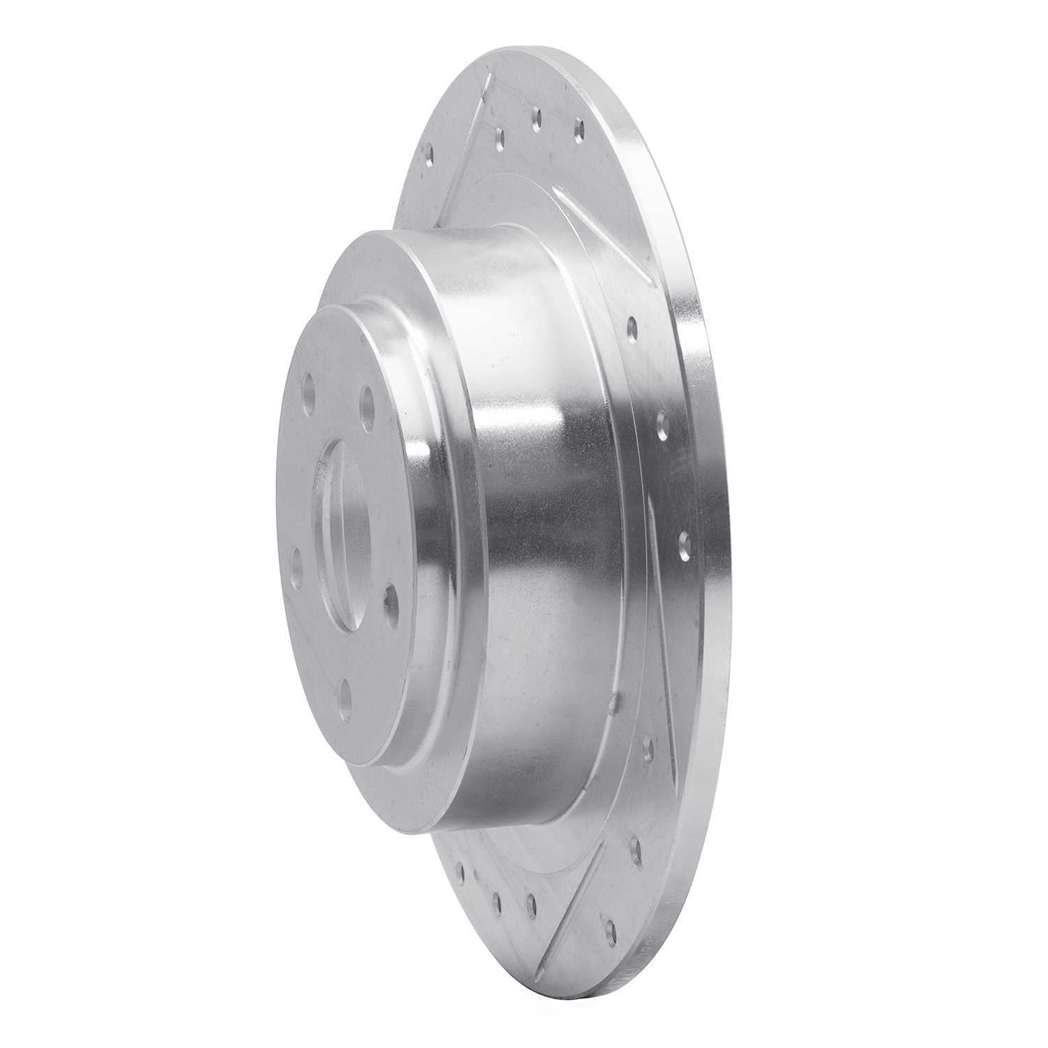 Dynamic Friction Company 631-13032L DFC Brake Rotor - Drilled And Slotted - Silver