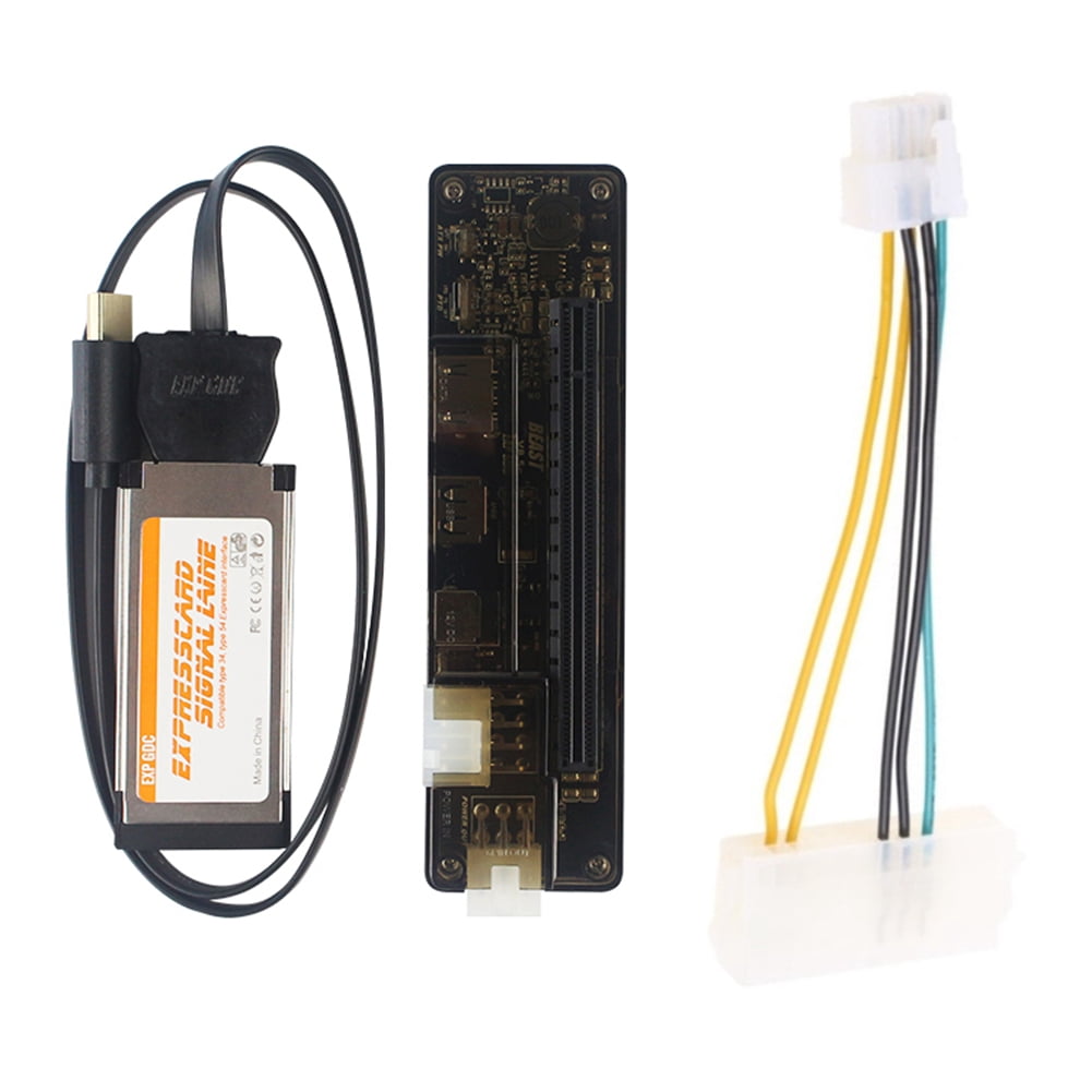 PCI E Video Card Docking Station External Laptop Dock Graphics Card Laptop Adapter with Expresscard Cable PCB+Plastic+Metal As shown