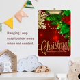 thumbnail image 5 of FMSHPON Christmas Holly Flower Leaves Snowflake Clipboard Hardboard Wood Nursing Clip Board and Pull for Standard A4 Letter 13x9 inches, 5 of 5