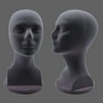 thumbnail image 4 of Vnanda Styrofoam Wig Head Tall Female Foam Mannequin Wig Stand and Holder for Style, Model for Display Hair, Hairpieces and Hats, 4 of 7