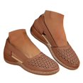 thumbnail image 1 of Dakaela Chaussures Compensées Décontractées pour Femmes, Mocassins Confortables à Enfiler, Bout Rond, Découpes, Chaussures Plates d'Été pour la Marche, 1 of 8