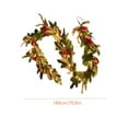 thumbnail image 3 of EWASWON Christmas Pre-lit LED Christmas Wreath, Pre-assembled Artificial Mailbox Wreath, Weather-Resistant Outdoor Holiday Decoration, 3 of 3