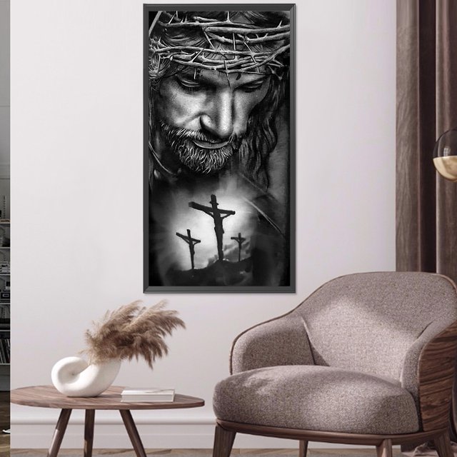 Cuadros Decorativos Kit de pintura de diamante 5D, taladro cuadrado completo de Jesús, manualidades DIY, imagen de mosaico, decoración Ndcxsfigh Nuevos Originales
