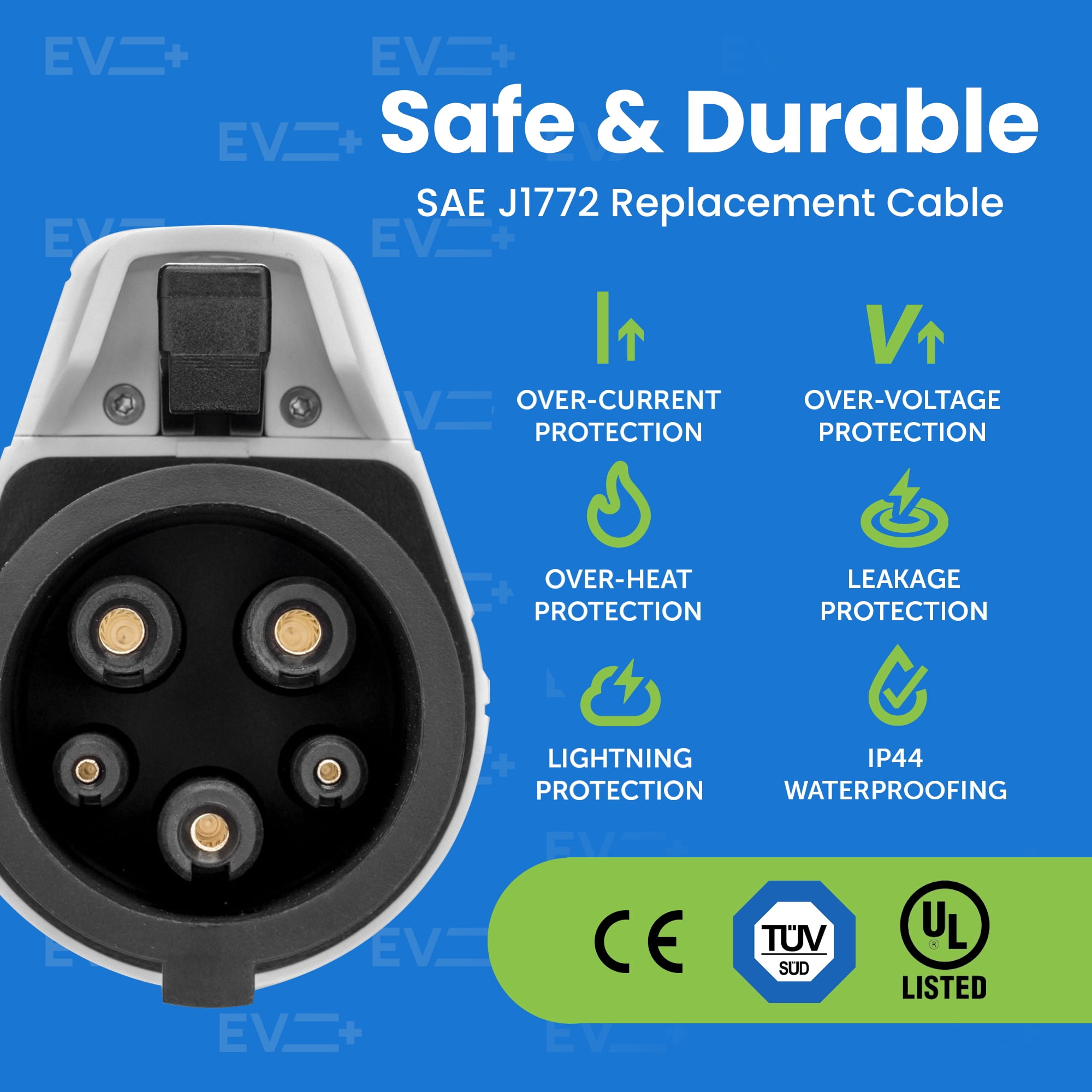  EV + Level 2 Charger Replacement Cord for Electric
