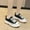 Black, variant on Fashion Casual Shoes With Lace Up Design Platform Sole Denim Comfortable Walking Footwear For Everyday Wear Black 36