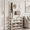 White/24x10x61 inch, variant on HioHa Coat and Shoe Rack, 24x10x61 inch Hall Tree for Entryway with 4-Tier Storage Shelves,Storage Organizer with 8 Hooks for Bedroom, Hallway, Office, Black