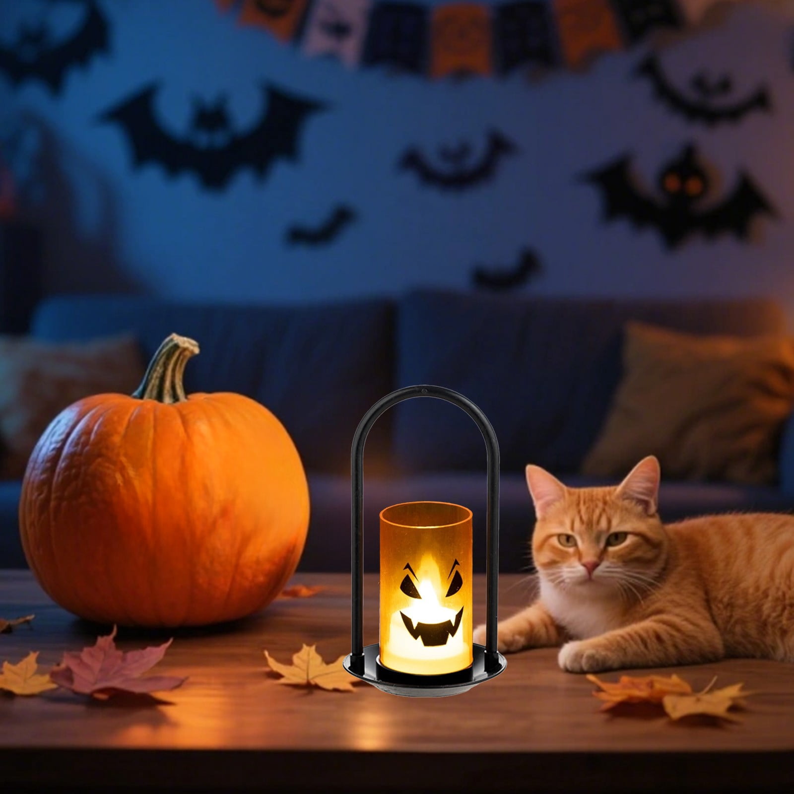 Bougies LED Halloween Saignantes - 2 Pièces, 24,5 Cm - Flamme Vacillante Réaliste, Piles AAA Non Incluses