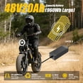 thumbnail image 4 of 20" x 4" Fat Tire Electric Bike, Peak 1500W Motor Dirt Adult Ebike with 48V 15.6Ah Removable Battery, Electric Mountain Bicycle with 7 Speed, UL2849, 4 of 10