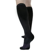 Copper Fit Copper-infused Energy Plus Compression Socks, Knee-High, L/XL, Black, 1 Pair