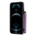 thumbnail image 4 of Nalacover Wallet Case for Apple iPhone XS Max,with Removable Adjustable Shoulder Strap,PU Leather Back Zipper Pocket Card Holder Stand Purse Shockproof Phone Case for Women Men,Purple, 4 of 10