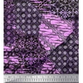 thumbnail image 2 of Soimoi Rayon Fabric Damask Patchwork Print Fabric by Yard 56 Inch Wide, 2 of 3