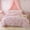 Blush Pink, variant on Ruffles Gingham Comforter Set for Girls,Floral Ruffled Bedding Sets,5 Pieces Checkered Bow Bed in a Bag()