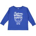thumbnail image 3 of Inktastic Surfing Future Surfer Boys or Girls Long Sleeve Toddler T-Shirt, 3 of 5