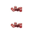 thumbnail image 2 of Riwesomey 4 piezas de tapas de vástago de válvula de neumático de coche, llanta de bandera de estilo moleteado, funda de aire, cubierta a Rojo 2piezas, 2 of 6