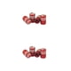 thumbnail image 4 of Tapas de Vástago de Válvula de Neumático Scienceny 4 Piezas Aleación de Aluminio Rojo, 4 of 6