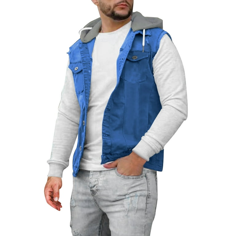KaLI_store Mens Vests Outdoor Men's Casual Business Suit Vest Slim