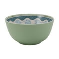 thumbnail image 4 of Better Homes & Gardens 12-Piece Floral Green Reusable Dishwasher-Safe Bamboo Melamine Plastic Tableware Set (Service for 4), 4 of 20