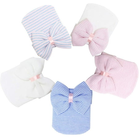 

Zukuco Newborn Baby Hospital Hat Beanie Baby Girl Knot Headbands with Big Bows Infant Baby Nursery Caps