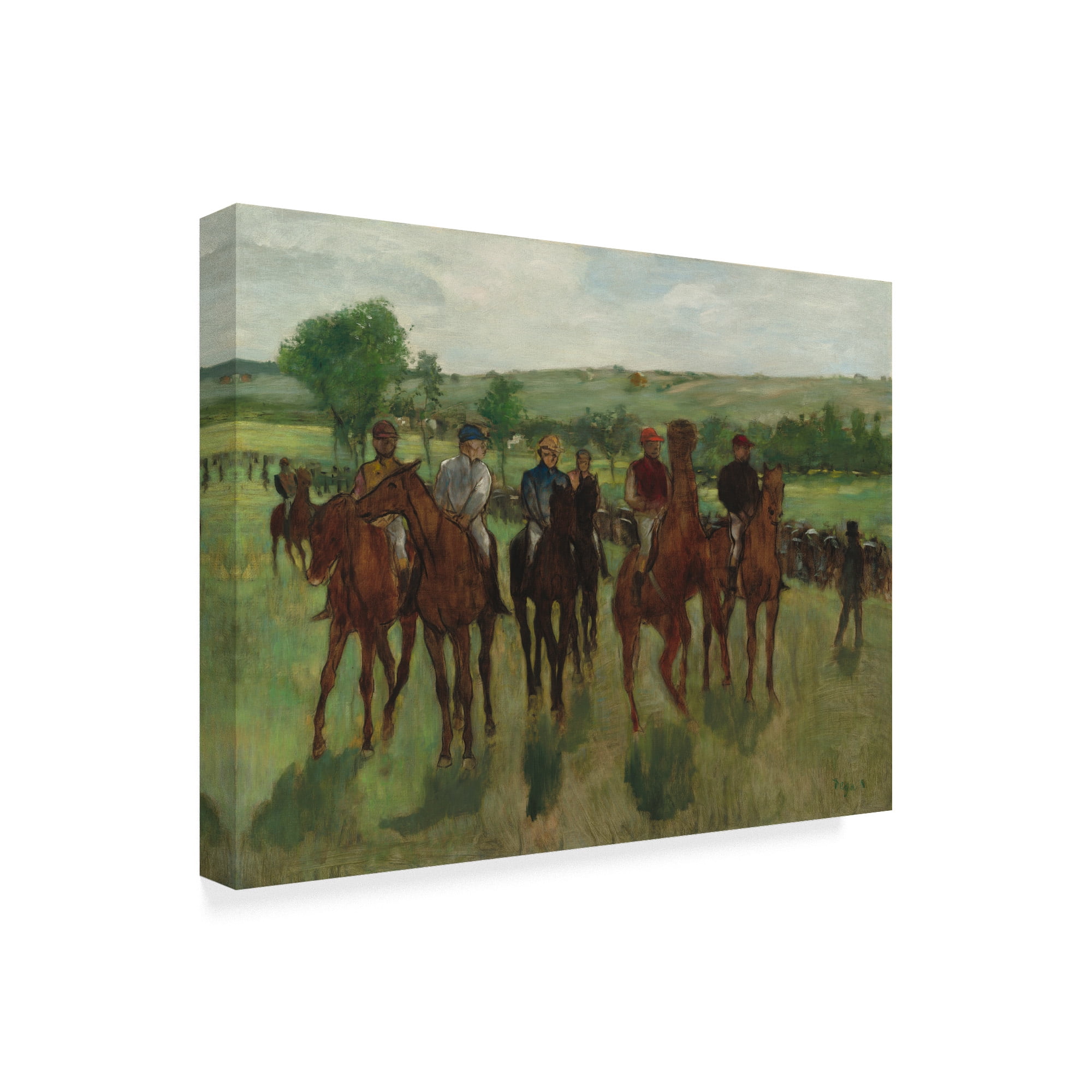 Trademark Fine Art 'The Riders' Canvas Art by Edgar Degas
