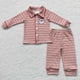 thumbnail image 1 of Conjunto de pijama de manga larga con botones para niños, ropa de dormir de Papá Noel, pantalones con estampado de vaca, ropa infantil, venta al por mayor, 1 of 2