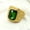 gold（green）, variant on Stainless steel men's and women's religious style cross gemstone ring 7-13 size-gold（red）-9