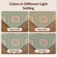 thumbnail image 7 of Design&I 9'x12' Washable Area Rug Round Classic Repeating Border Geometric Accent Floor Covering for Great Room, Large Living Giant Skid-Resistant, 7 of 7
