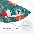 thumbnail image 5 of Daiia Medical Elements Bedding Waterproof Pillow Protector Zippered Queen – Bed Bug Proof Pillow Encasement-14"x20", 5 of 9