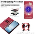 thumbnail image 3 of Tianyeda for Google Pixel 10 Case, PU Leather Wallet Case with RFID Blocking Card Holder Red, 3 of 5