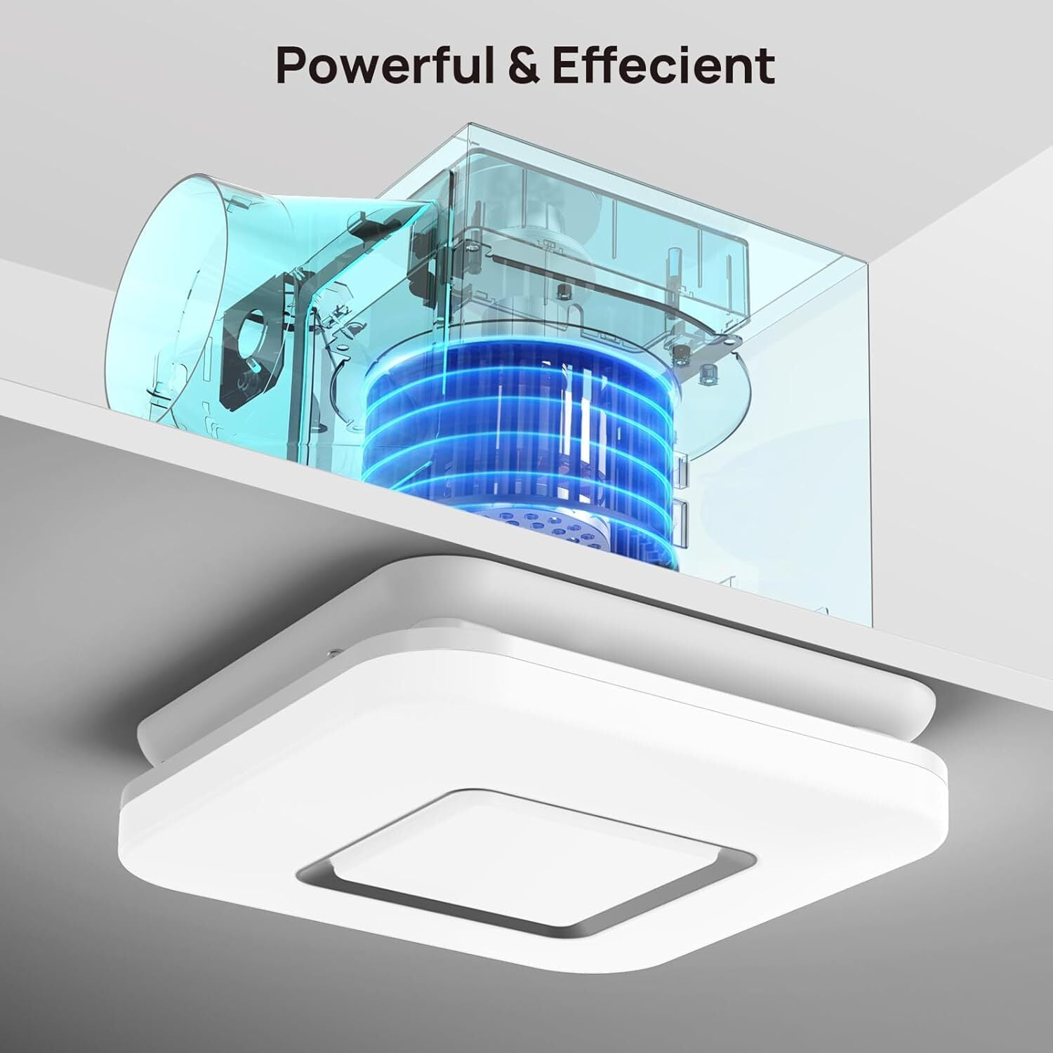 OREiN Bathroom Exhaust Fan with Light, 110 CFM 2.0 Sones, 27W Bathroom Fan with Light for Home, 1500lm, 3000K/4000K/5000K Selectable & Nightlight, FCC/ETL Listed, Bathroom Fan Light Combo