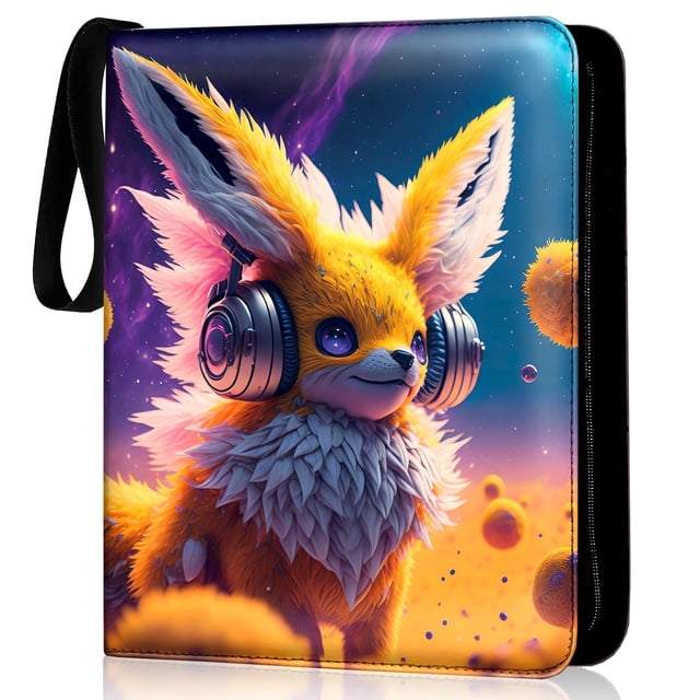 Carpeta para cartas coleccionables Sunshine Store 2.0 con cierre de cremallera y 9 bolsillos