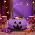 thumbnail image 6 of Extra Large Halloween Woven Basket Long Handle Tote, Storage Bag for Halloween Candy, Gifts, and Toy Organization, 6 of 7