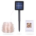thumbnail image 4 of Cadena de luz Irfora Luz de cadena de tubo solar de ahorro de energía 12M 100 Cuenta de lámpara 8 funciones Tubo transparente Alambre de cobre Luz de cadena de decoración impermeable al aire libre Irfora Cadena de luz, 4 of 7