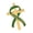 Green, variant on Funeral Remembrance Brooch Pin Ribbon Badge Gold Tone Alloy Lapel Accessory with Secure Butterfly Clutch Back Closure