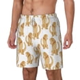 thumbnail image 2 of Uemuo Labrador Retriever Dog Pattern Mens Swim Trunks Quick Dry Board Shorts with Mesh Lining, Stretch Beach Shorts Quick Dry No-Chafing Board Shorts-X-Large, 2 of 9