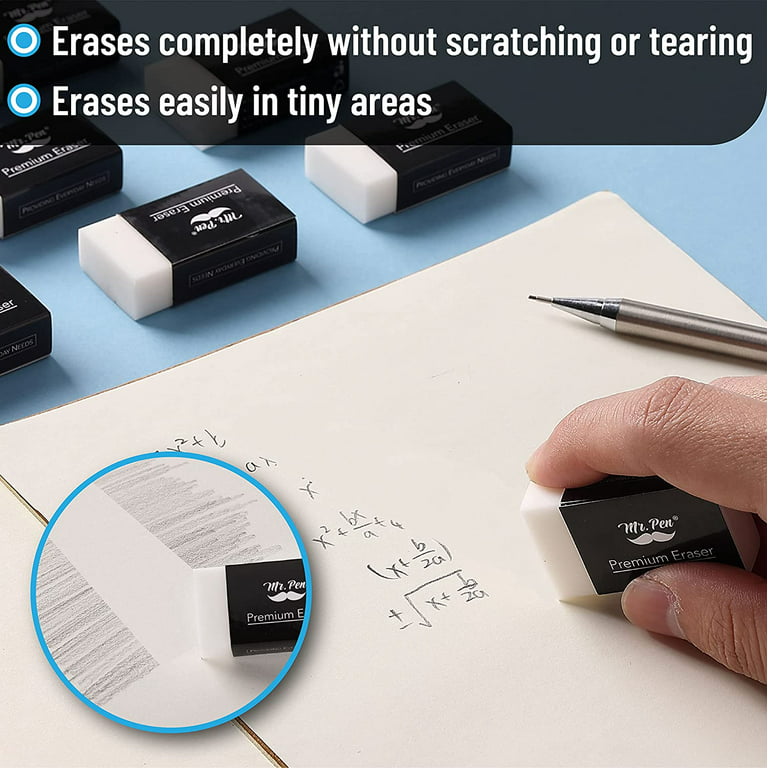 10Pcs White Erasers, Erasers For Artists, Artist Eraser, Drawing Erasers  For Sketching, Large Eraser, Pencil Erasers, Art Erasers For Drawing, White  E