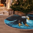 thumbnail image 5 of Sikiie Night Sky Forest Bald Eagle Nativity Christmas Tree Skirt, Jesus Christian Winter Holiday Tree Mat Decoration(30-48IN)30", 5 of 6