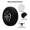 thumbnail image 3 of Kdxio Spare Tire Cover for RV Trailer, Waterproof Wheel Cover,Camper Spare Tire Cover Fit for Rv SUV Truck Travel Trailer 14 inch-Blue Floral with Butterflies, 3 of 8