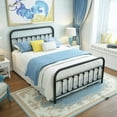 thumbnail image 4 of Taomika Black Full Size Modern Metal Platform Bed, 4 of 10