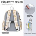 thumbnail image 5 of Golden Retriever with Bones and Paws Backpack for School,Cute School Bag,Schoolbag with Adjustable Shoulder Straps & Padded Back,13.4"x11"x4.7", 5 of 6