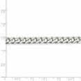 thumbnail image 5 of Auriga Fine Jewelry 925 Sterling Silver 7 mm Curb Chain Necklace for Women 18", 5 of 6