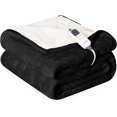 thumbnail image 1 of Heat Blanket \uDx\uD Throw Soft Flannel & Sherpa Reversible Electric Blanket with Heat Settings Timer Setting and Hours Auto-Shut Off, 1 of 7