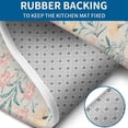 thumbnail image 4 of Pink Floral Pattern Bathroom Rugs Sets 3 Piece,Toilet Cover Set,Absorbent Non Slip Bathroom Mats Sets with U-Shaped Contour Rug Toilet Rug Set, 4 of 5