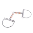 thumbnail image 1 of Billuyoard Stainless Steel Equestrian 5 Mouth D-ring Rollers Bit Snaffle with Copper Ropa para mascotas, 1 of 1