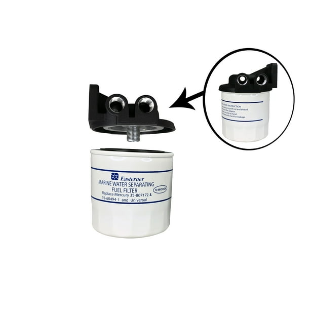 Pactrade Marine Boat SpinOn Fuel Filter Water Separator Kit Mercury