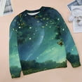 thumbnail image 6 of Landscape Butterfly Women's Floral Printed Sweatshirt Long Sleeve Crewneck Casual Loose Vintage Graphic Pullover Tops, 6 of 7